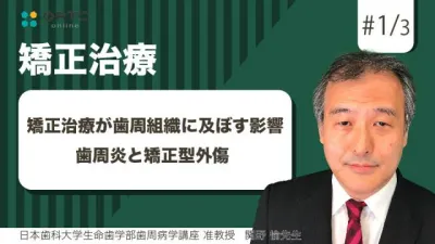 矯正治療が歯周組織に及ぼす影響  歯周炎と矯正型外傷 関野愉